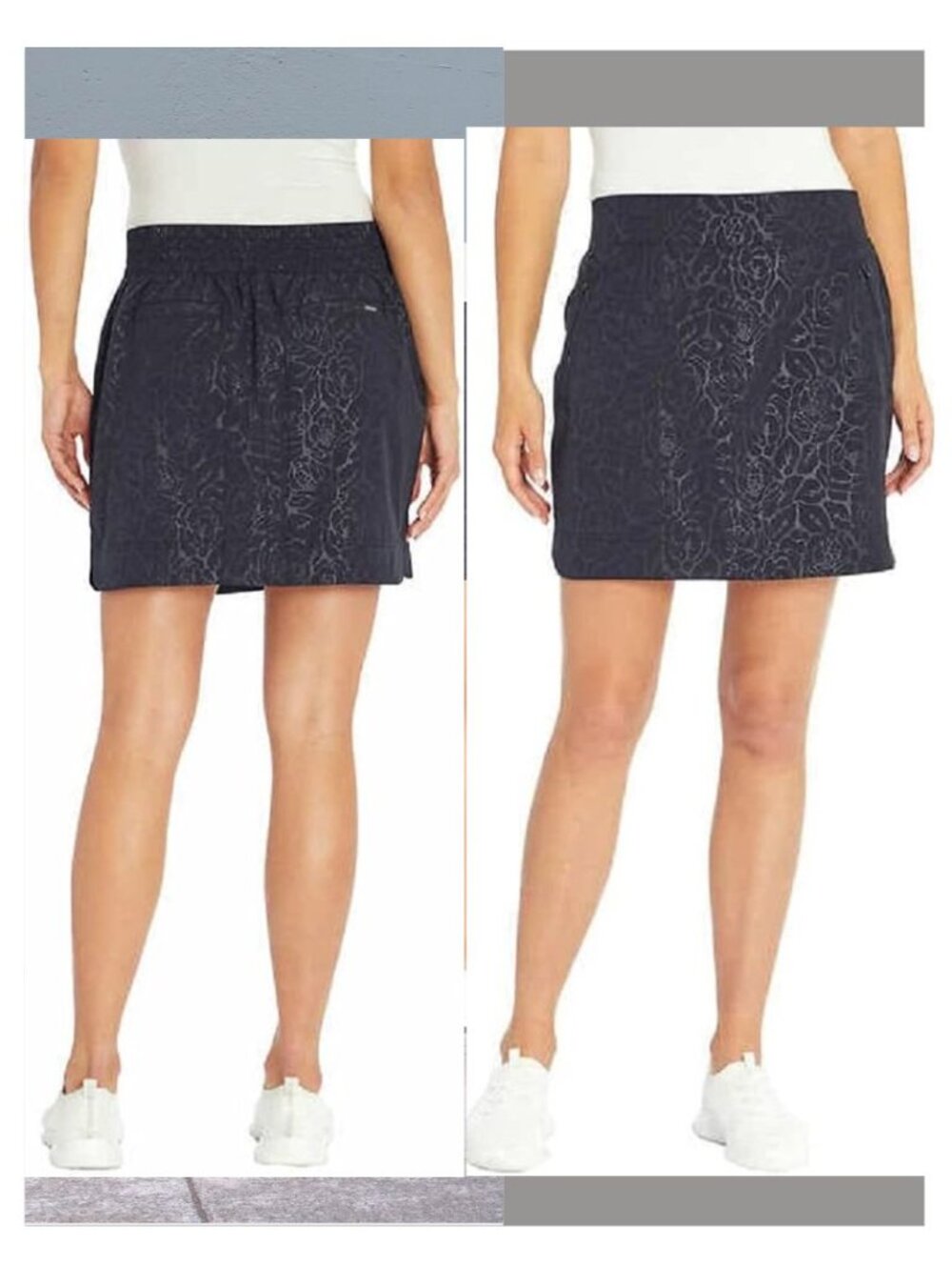 Orvis - Performance Pull-On Tennis Skort Activewear | Black Rose | Size XS